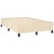 Vidaxl Box spring postelja z vzmetnico krem 120x190 cm blago