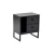 Hanah Home Noćni ormarić Glimmer, 45.2 x 50 x 29.5 cm, Crni