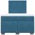 Vidaxl Box spring postelja z vzmetnico modra 120x190 cm žamet
