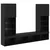 TV zidne jedinice s LED-om 5 pcs 40,5 x 30 x 102 cm Crni hrast