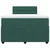 Vidaxl Box spring postelja z vzmetnico temno zelena 120x200 cm žamet