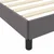 Vidaxl Konstrukcija postelje z vzmetnico Siva 200 x 200 cm blago