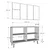 Hanah Home Konzolni sto Wolly KM120, 120x75x29.6 cm, Antracit