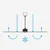 FARO 34296WT1S-LED prigušiva ventilator RUDDER S 18W/230V CCT, prečnik 106 cm, braon/crna WT + daljinski upravljač