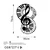 Wallity Zidna dekoracija Musical 4, 46x70 cm, 1.5 mm, Crna
