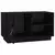 TV ormarić crni 70 x 34 x 40 cm od masivne borovine