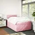 Vidaxl Box spring postelja z vzmetnico roza 120x190 cm žamet