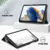 Maska na preklop Tablet Stripes za Samsung Tab S9 Plus/ X810/ S10 Plus/ X820 crna