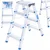 Aluminijasta dvostranska lestev 4-stopniška 150kg 82131
