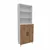 Hanah Home polica za knjige Oras, 65 cm, atlantski bor / bela