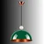 Opviq luster Bubble-19066-40-8, 1 × E27, tamnozeleni