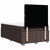 vidaXL vidaXL Box spring postelja z vzmetnico temno rjava 120x190 cm blago, (21310486)