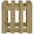 Vrtna sadilica s izgledom ograde 40x40x40 cm od borovine