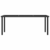 Vrtni blagovaonski stol crni 180 x 70 x 73 cm od poliratana