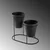 Aberto Design Stona dekoracija 19x16x10 cm, Crna