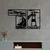 Wallity Zidna dekoracija Abadda, 72x43cm, Crna