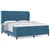 vidaXL vidaXL Box Spring Postelja z Blazino Temno Modra 180x200 cm Žamet, (22051409)