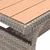 Vrtni stol sivi 120 x 70 x 66 cm od poliratana