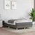 Vidaxl Box spring postelja z vzmetnico temno siva 120x200 cm blago