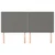 Vidaxl Vzglavje postelje temno sivo 180x5x118/128 cm blago
