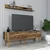 Hanah Home TV komoda sa policama Valensiya 140, 140 cm, Braon