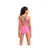 Arena swimsuit light drop solid shocking pink/neon blue 164cm