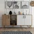 Hanah Home Komoda Exxen 180x80x45cm Hrast-Bela