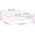 Vidaxl Box spring postelja z vzmetnico LED krem 180x200 cm blago