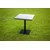 Dimenza Vrtna miza Barcelona 70x70 cm, temno rjava, aluminij/PE ratan, kaljeno steklo