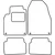 Textile car mats Saab 9-3 2008-2012