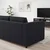 VIMLE Sofa trosed, Saxemara crno-plava