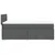 Vidaxl Box spring postelja z vzmetnico temno siva 100x200 cm blago