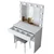 Hanah Home Sto za šminkanje sa tabureom BJ121 - 2934, 90x76.8x45, Beli