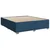 Vidaxl Box spring postelja z vzmetnico modra 180x200 cm blago