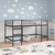 Okvir Krevet za Dječji Loft Crna 90 x 200 cm Čelik