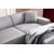 Atelier del Sofa Ugaona garnitura Petra R 145x69x87cm Svetlosiva