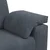 Vidaxl Trosed Temno siv 220x77x82 cm Žamet