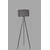 Opviq Podna lampa Fisco, 155 cm, E27, Crna