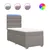 vidaXL Box spring postelja z vzmetnico taupe 90x190 cm blago