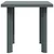 Vidaxl Vrtna miza zelena 80x75x72 cm plastika