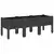 Vrtna sadilica s nogama crna 120 x 40 x 42 cm PP