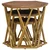 vidaXL Klubske mizice Rjava 55 x 55 x 50 cm Masiven les manga