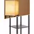 Podna lampa sa policama 1xE27/40W/230V crna/bela