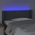 LED posteljno vzglavje temno sivo 83x16x78/88 cm blago