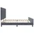 vidaXL vidaXL Temno siva postelja z oblazninjenjem 200x200 cm, (22049112)
