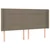 Vidaxl Box spring postelja z vzmetnico LED taupe 160x200 cm blago