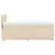 vidaXL vidaXL Box spring postelja z vzmetnico krem 90x190 cm blago, (21291073)