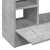 Zidni radni stol siva boja betona 105x48x75cm konstruirano drvo