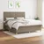 Vidaxl Box spring postelja z vzmetnico taupe 180x200 cm blago