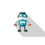 Slika moder robot na belem ozadju - 90x60